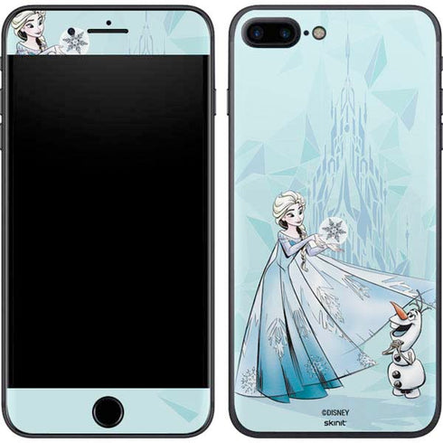 Disney Frozen Elsa and Olaf Art iPhone 8 Plus Skin